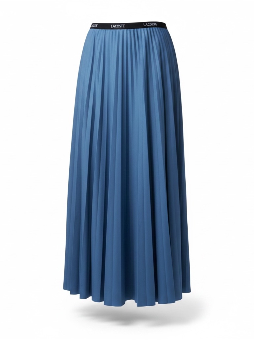 Lacoste Blue Pleated Midi Skirt - Picture 1 of 8